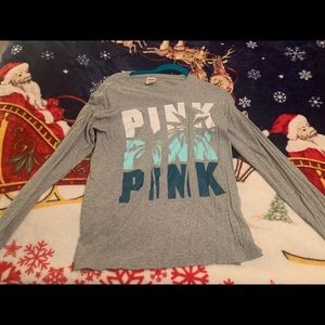Grey “Pink” long sleeve